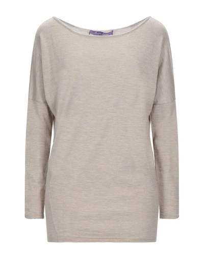 Shop Ralph Lauren Collection Woman Sweater Beige Size M Cashmere, Silk