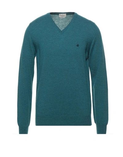 Shop Brooksfield Sweaters In Turquoise