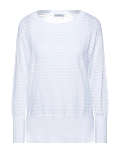 Shop Bruno Manetti Woman Sweater White Size 8 Cotton