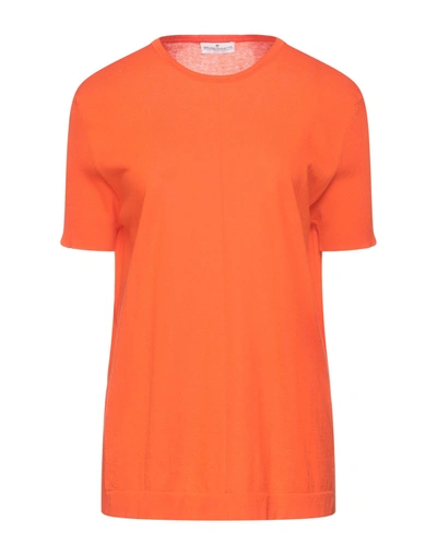 Shop Bruno Manetti Woman Sweater Orange Size M Cotton