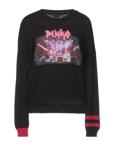Shop Pinko Woman Sweater Black Size M Acrylic, Cotton, Wool, Synthetic Fibers