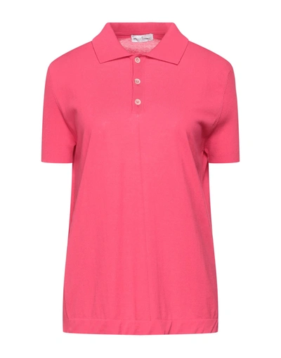 Shop Bruno Manetti Woman Sweater Fuchsia Size M Cotton In Pink
