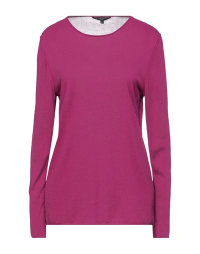 Shop Brian Dales Woman Sweater Mauve Size M Cotton In Purple