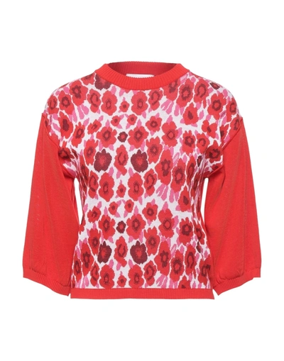 Shop Hache Woman Sweater Red Size 12 Cotton