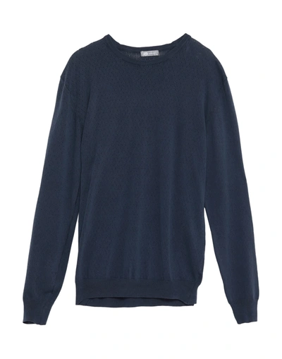Shop Fradi Sweaters In Slate Blue