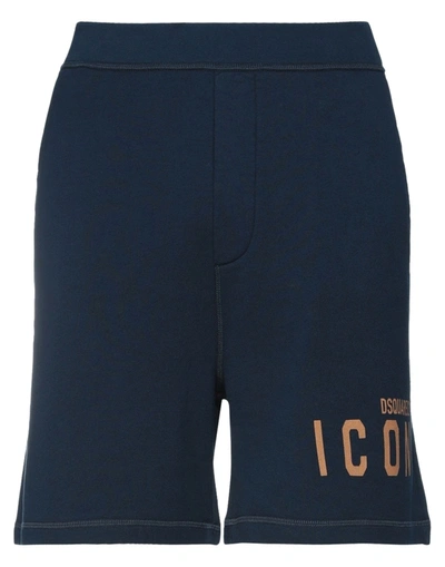 Shop Dsquared2 Shorts & Bermuda Shorts In Dark Blue