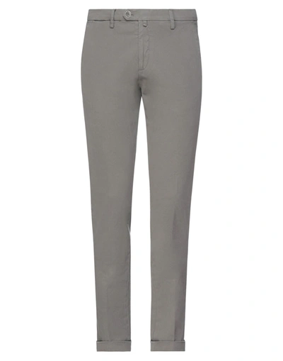 Shop B Settecento Man Pants Grey Size 38 Cotton, Elastane