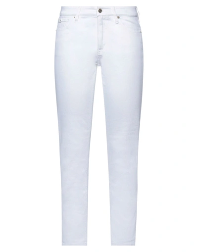 Shop Ralph Lauren Collection Woman Jeans White Size 31 Cotton, Elastane