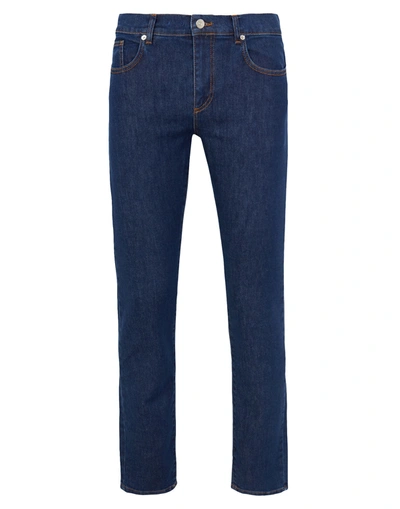 Shop 8 By Yoox Man Jeans Blue Size 33 Organic Cotton, Elastane