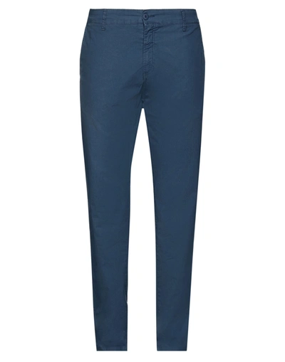 Shop Liu •jo Man Man Pants Slate Blue Size 44 Cotton, Elastane