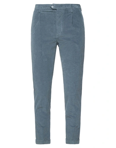Shop Oaks Man Pants Lead Size 30 Cotton, Elastane In Grey