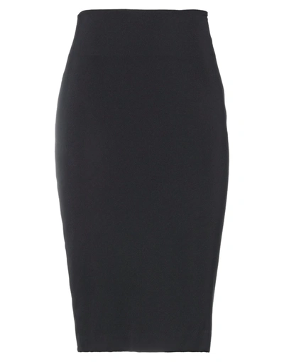 Shop Ermanno Scervino Woman Midi Skirt Black Size 4 Polyester, Elastane