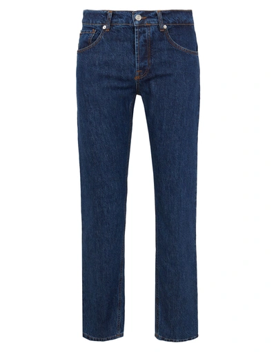 Shop 8 By Yoox Man Jeans Blue Size 34 Organic Cotton