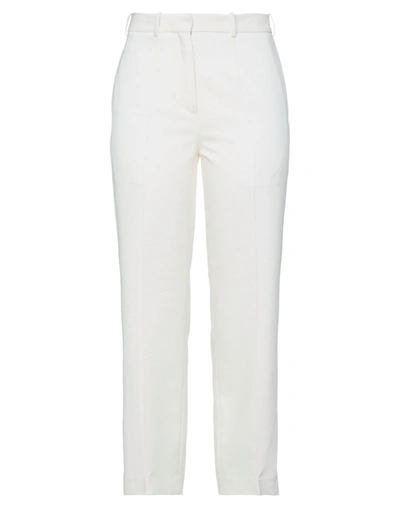 Shop Ports 1961 Woman Pants Ivory Size 6 Viscose, Virgin Wool In White