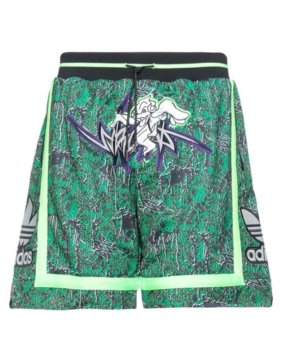 Shop Adidas Originals X Sankuanz Shorts & Bermuda Shorts In Black