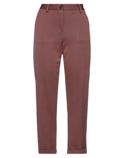 Shop T-jacket By Tonello Pants In Brick Red