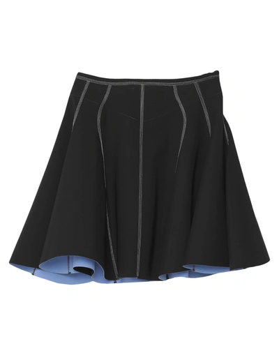 Shop Mugler Mini Skirts In Black