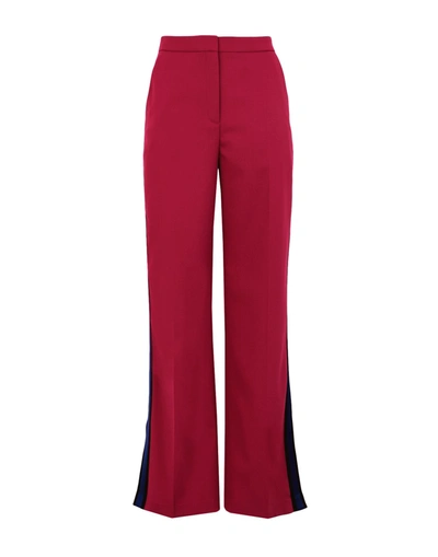 Shop Karl Lagerfeld Woman Pants Fuchsia Size 6 Polyester, Wool, Elastane In Pink