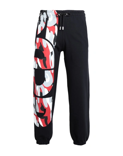Gcds Logo-print Cotton Track Pants In Black