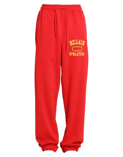 Shop Bel-air Athletics Man Pants Red Size Xxl Cotton