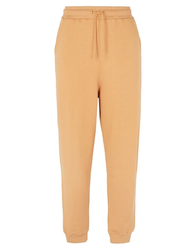 Shop 8 By Yoox Organic Cotton Relaxed Fit Sweatpants Woman Pants Apricot Size Xl Organic Cotton In Orange