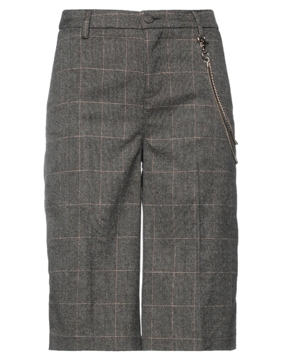 Shop Liu •jo Woman Shorts & Bermuda Shorts Dark Brown Size 6 Polyester, Viscose, Elastane, Metal
