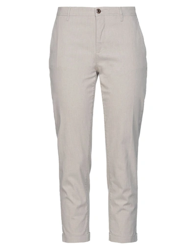 Shop Siviglia White Woman Pants Light Grey Size 31 Cotton, Elastane
