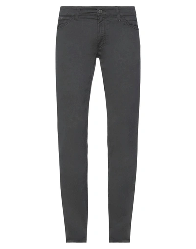Shop Nero Giardini Pants In Steel Grey