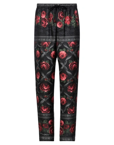 Shop Dolce & Gabbana Man Pants Black Size 30 Silk