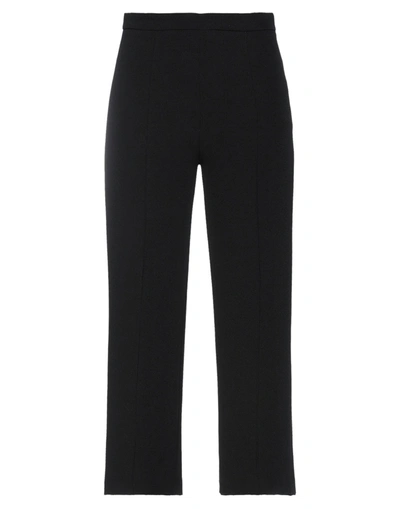 Shop Éclà Woman Cropped Pants Black Size 4 Cotton, Elastane