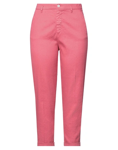 Shop Mason's Woman Pants Pastel Pink Size 8 Linen, Cotton, Elastane