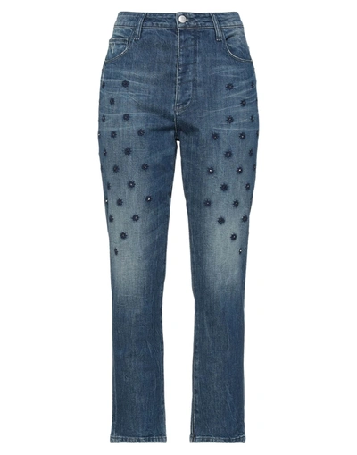 Shop Zadig & Voltaire Woman Jeans Blue Size 27 Cotton, Elastane