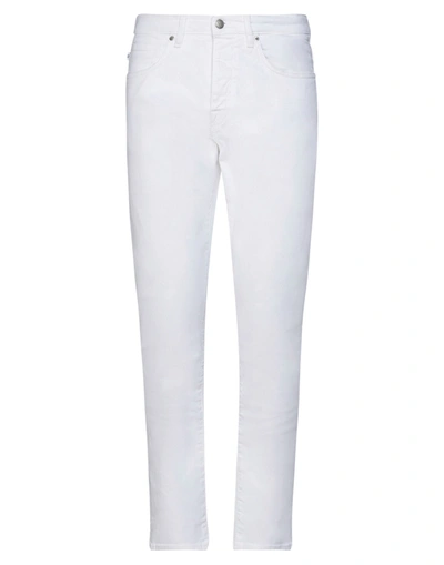 Shop 2 Men Man Pants White Size 34 Cotton, Elastane