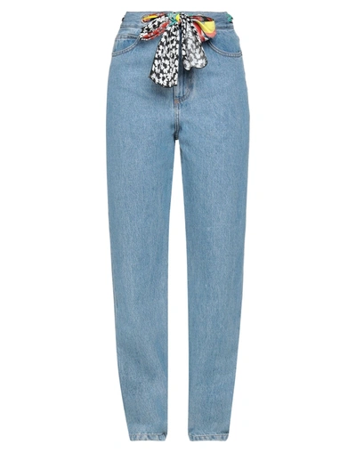 Shop Be Blumarine Woman Jeans Blue Size 2 Cotton