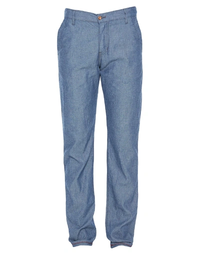Shop Raleigh Man Pants Blue Size 30 Cotton