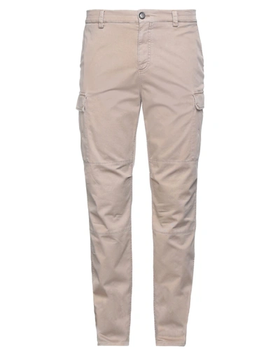 Shop Brunello Cucinelli Man Pants Beige Size 36 Cotton, Elastane