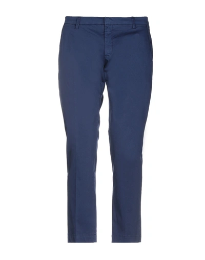 Shop Massimo Brunelli Man Pants Blue Size 29 Cotton, Elastane