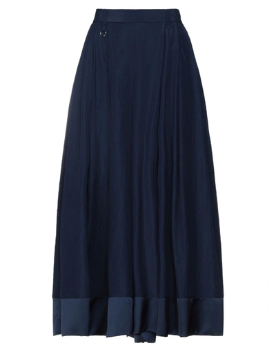 Shop High Woman Cropped Pants Midnight Blue Size 12 Rayon, Polyester, Nylon, Silk, Elastane