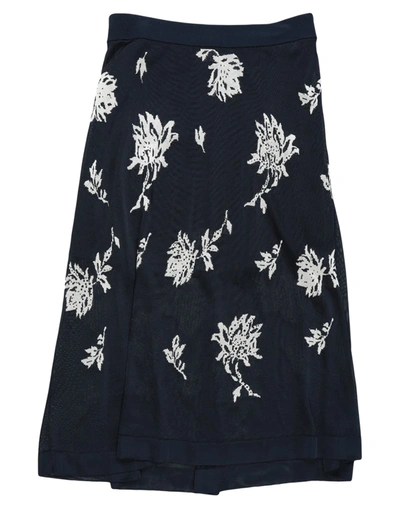 Shop Chloé Woman Midi Skirt Midnight Blue Size M Viscose