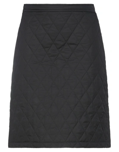 Shop Burberry Woman Midi Skirt Black Size 6 Polyester