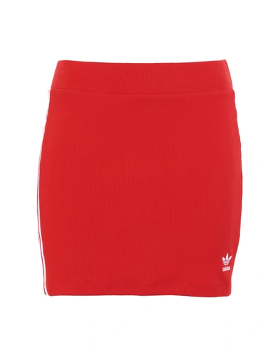 Shop Adidas Originals Mini Skirts In Red