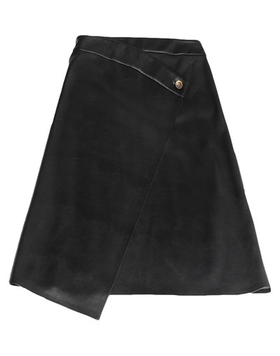 Shop Aeron Woman Midi Skirt Black Size 6 Polyester, Polyurethane
