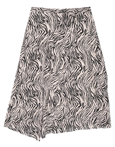 Shop Isabel Marant Woman Midi Skirt Black Size 6 Silk, Elastane