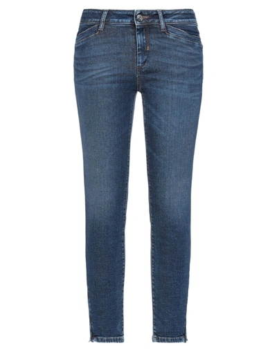 Shop Sportmax Code Woman Jeans Blue Size 30 Cotton, Polyester, Elastane