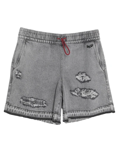 Be Blumarine Denim Shorts In Grey