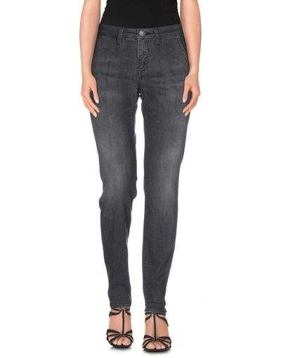 Shop Care Label Woman Jeans Lead Size 25 Cotton, Polystyrene, Elastane In Grey