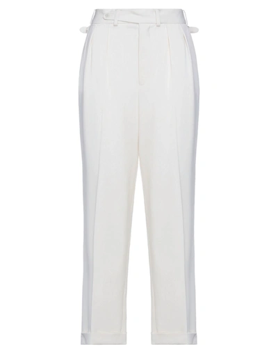Shop Ralph Lauren Collection Woman Pants Ivory Size 0 Wool In White