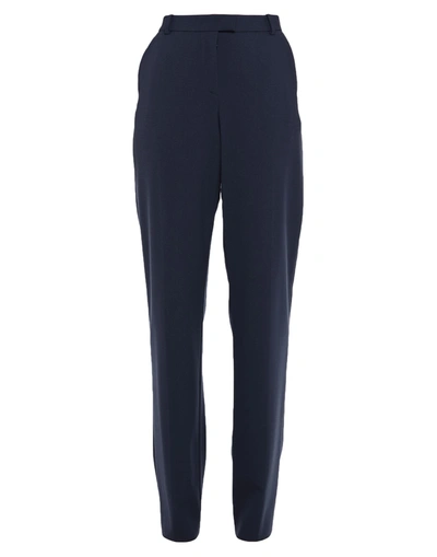 Shop Giorgio Armani Woman Pants Midnight Blue Size 10 Virgin Wool, Elastane