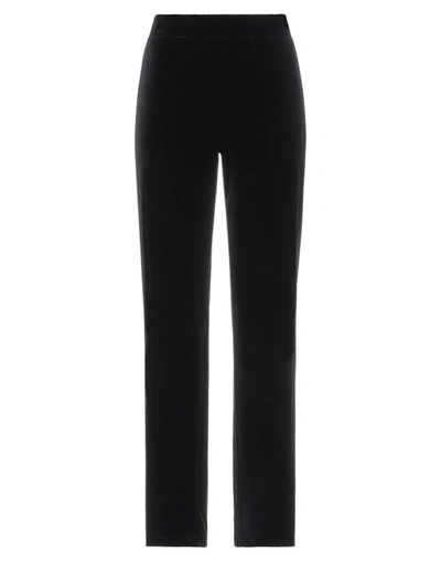 Shop Anna Seravalli Pants In Black