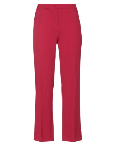 Shop Boutique Moschino Woman Pants Red Size 10 Triacetate, Polyester